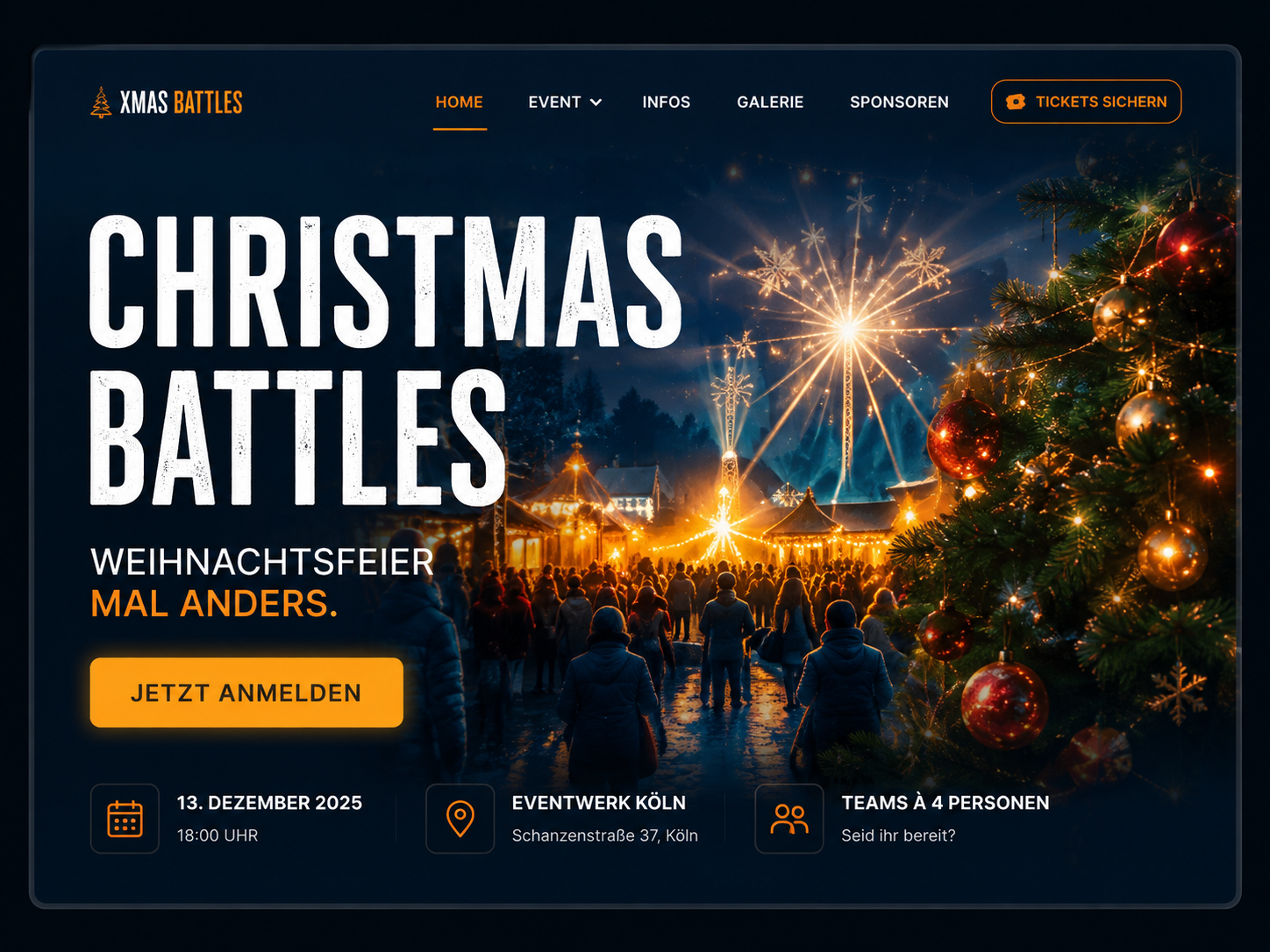 Website Beispiel Christmasbattles