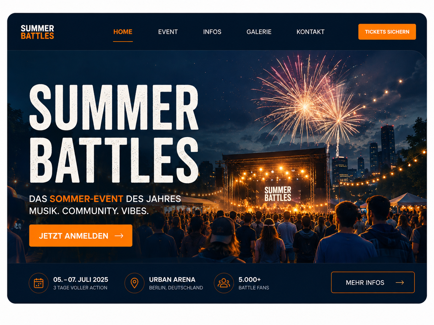 Website Beispiel Summerbattles